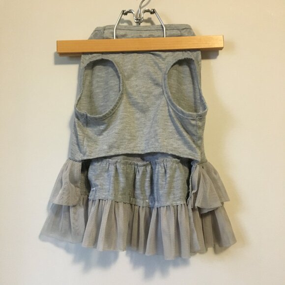 Doggy Ballet Suit With Tulle Skirt and Red Bow - Picture 2 of 13